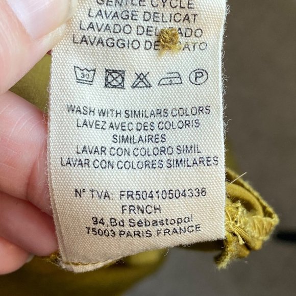 FRNCH Women's Collared‎ Long Sleeve Button Down Maxi Dress Size M - Picture 9 of 14